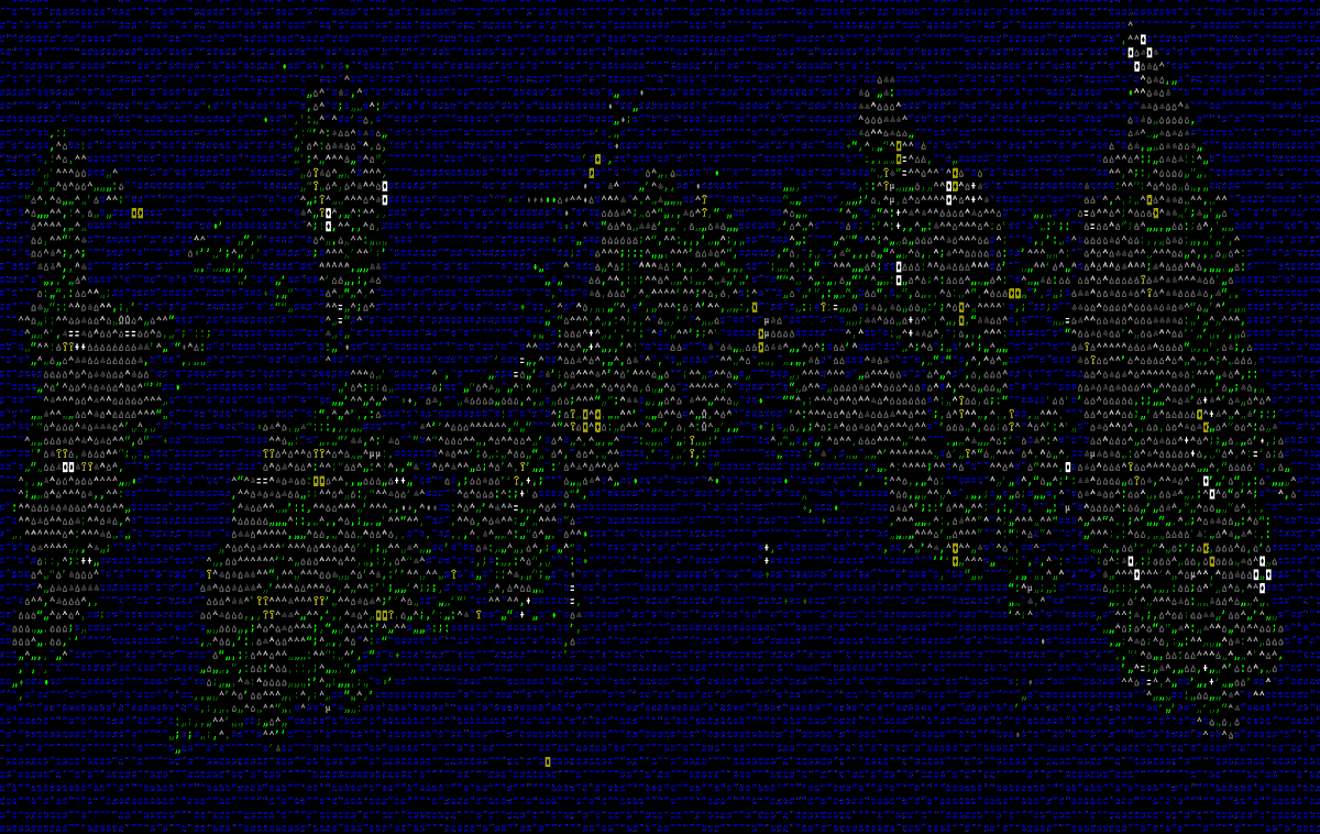 ArchHeather11's tweet photo. Been working on some improvements to my procedural map generation.

Features so far:
-Tectonic plates
-Erosion

#ascii #proceduralgeneration #indiedev #indiegame #rpg #roguelike #worldgeneration #mapgeneration #fantasymap https://t.co/dS1mRjsvXg