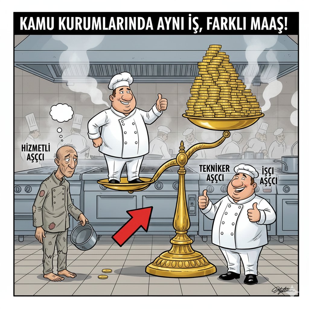 alpima1989's tweet photo. Sayın @cenginyurt52 kamu Kurumlarında aynı mutfak daki  aşçı sınıflarına ve maaş farklarına bi göz atarmısınız? https://t.co/WAI83sCHAJ