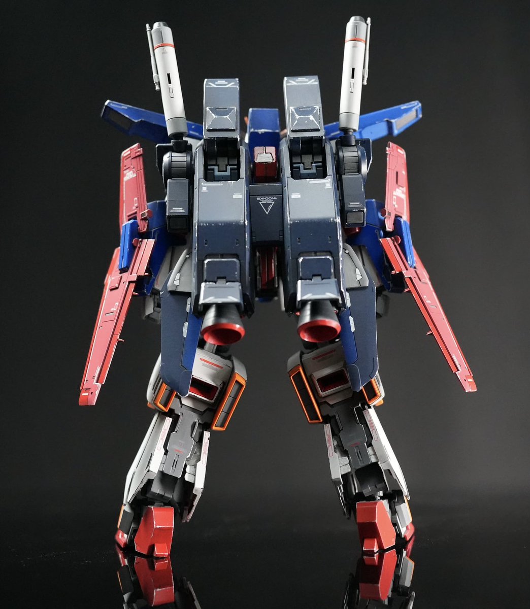 背中はこんな感じです！ #ガンプラ #ZZガンダム #全塗装