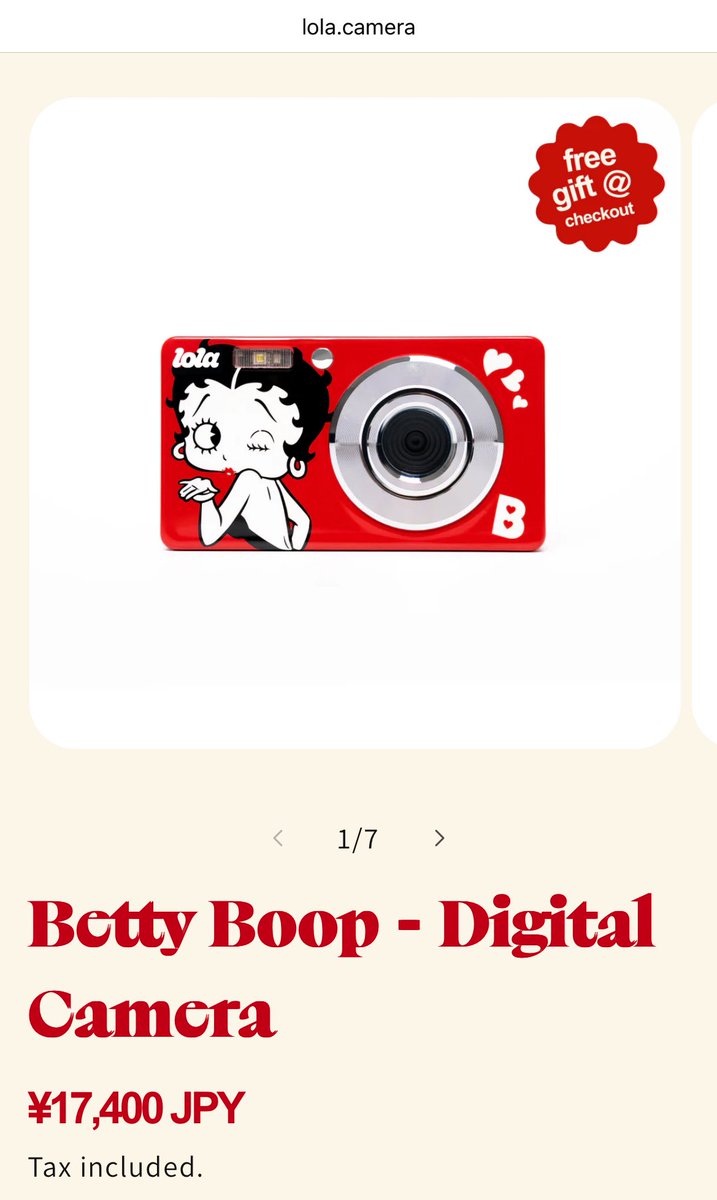 Lola Betty Boop 限定版デジタルカメラ 平野紫耀 さん 本日1月29日は、Number_i 平野紫耀くんの28歳のお誕生日です