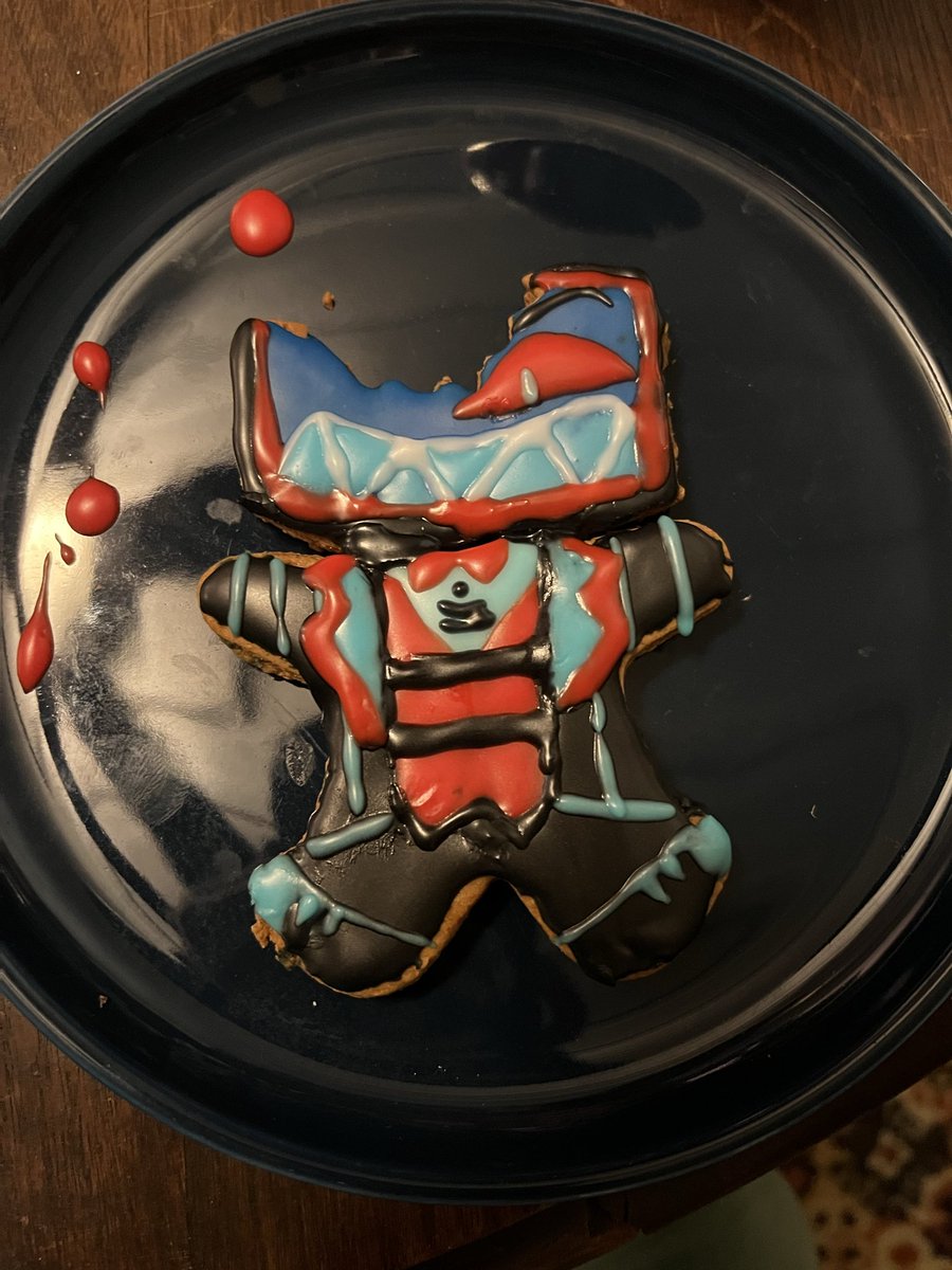 gingerbread vox cookie… he’s a little melty but he’s got spirit