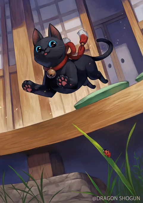 株式会社TCG様の『DRAGON SHOGUN TCG』にて、「黒猫の使い魔」並びに「紅蓮術」のカードを担当させていただきました よろしくお願いいたします! #dstcg #DRAGONSHOGUN #ドラゴンショーグン
