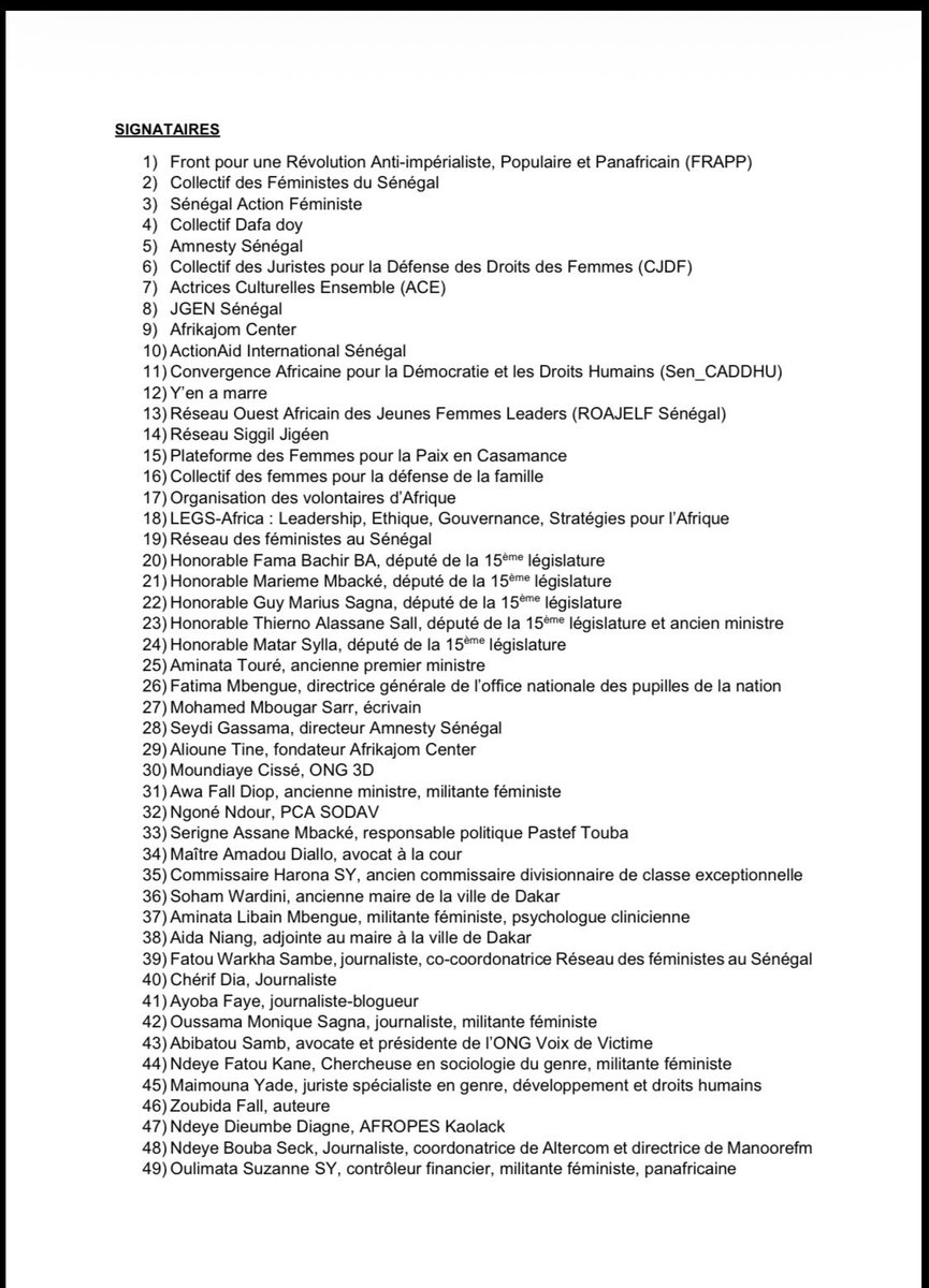 autruicomoi's tweet image. Tribune - En 2025, plus de 17 femmes ont été tuées au Sénégal dans un cadre conjugal ou familial. Les féminicides sont le produit d’un système connu, documenté et dénoncé depuis des années. Rejoignez notre campagne « Luy Jot Jotna » pour les droits inaliénables des femmes.