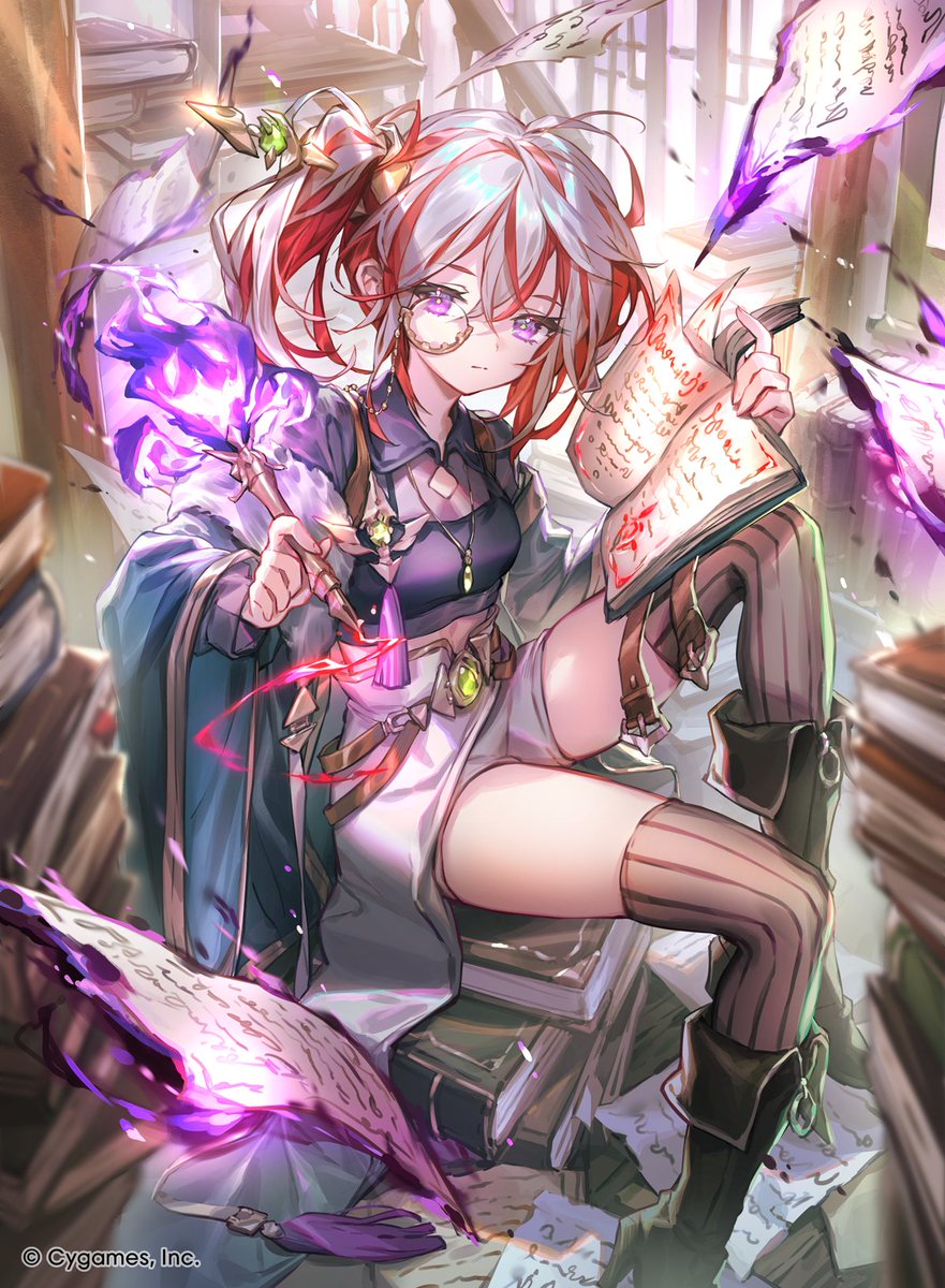 umberwig's tweet image. 株式会社Cygames様のShadowverse EVOLVEにて「真理の大文豪・ユキシマ」のイラスト違いを描かせていただきました。#エボルヴ