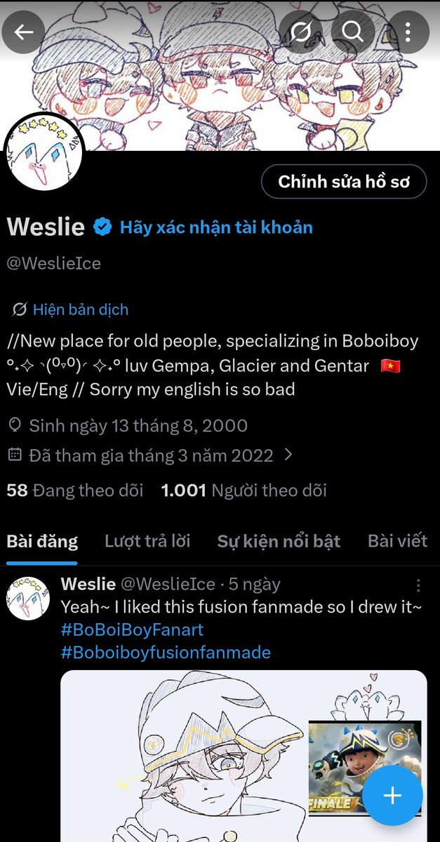 Happy Gempa day late and congratulations to this account for reaching 1k followers! Yeah~ I so happy
#boboiboygempa