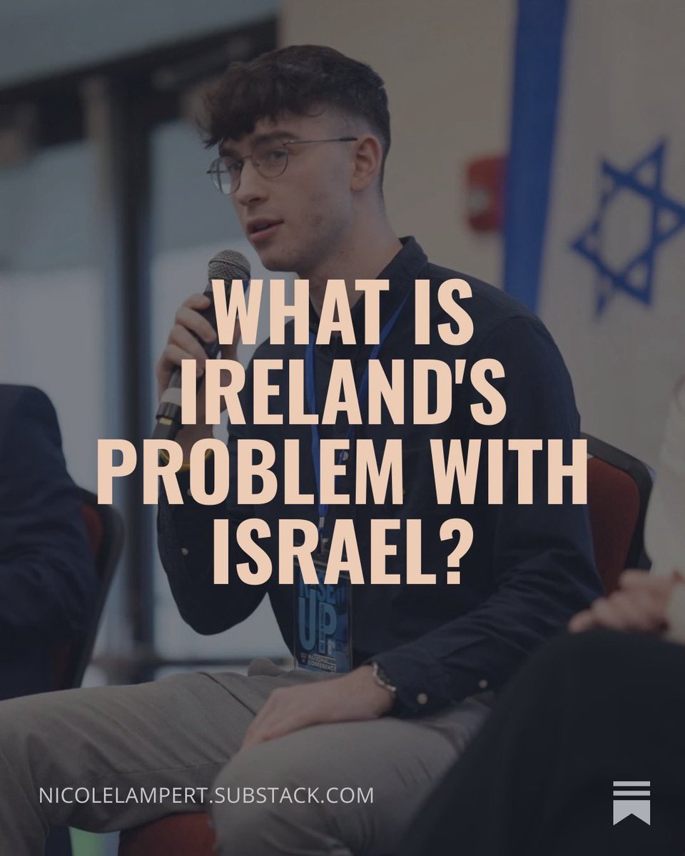 nicolelampert's tweet image. A brave young man called Jamie Maloney who is fighting antizionism in Ireland writes about why his country is obsessed with the Jewish state 👇🏼