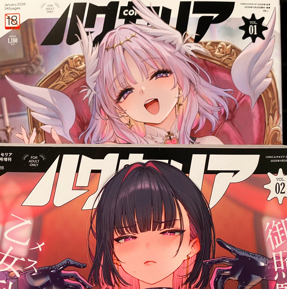 ルクセリア届いたぞい〜

創刊号1.2ともに私のイラスト載ってるのじゃ…っ 