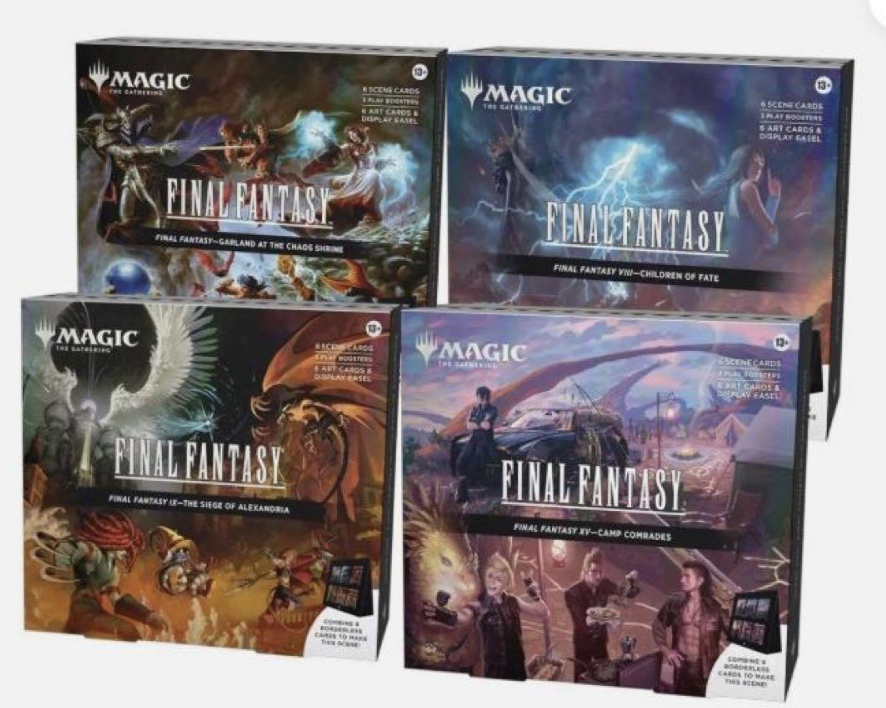 英語版のFINAL FANTASY シーン・ボックス4種セットで入荷しました