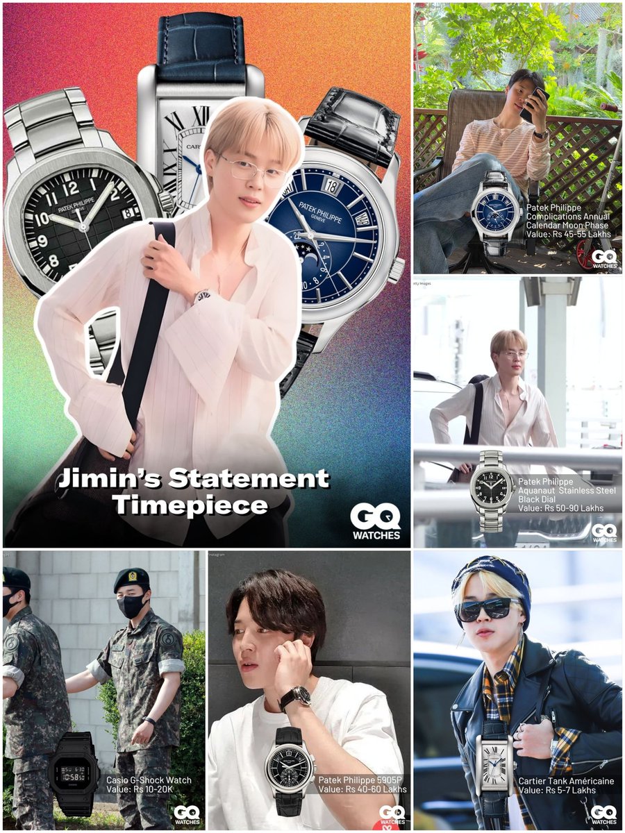 JIMIN_RECORD13's tweet image. GQ INDIA에서 지민의 흠잡을 데 없는 시계 컬렉션을 소개하였습니다 ⌚️✨️

#JIMIN #지민 #ParkJimin
JIMIN JIMIN