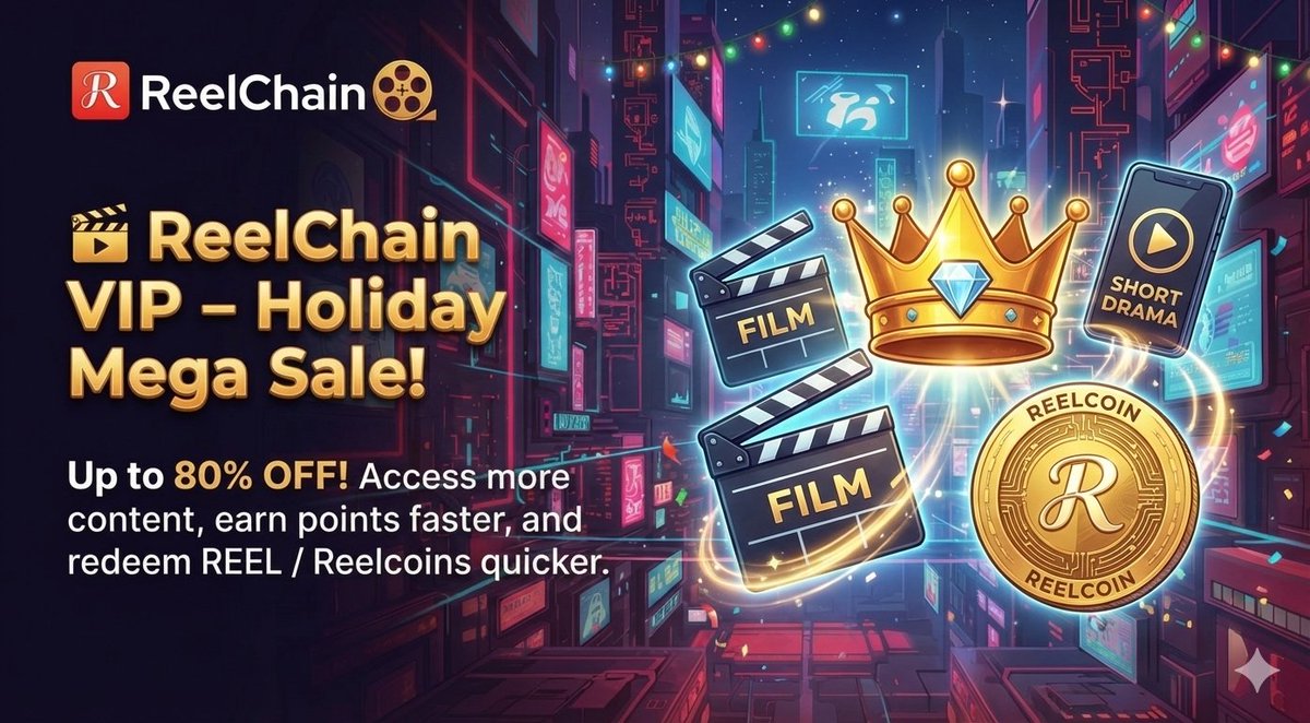 ✨ ReelChain VIP Memberships – Super Low Holiday Discounts! 🎁

✅ Weekly: $9.9 ➜ $1.99
✅ Monthly: $19.9 ➜ $3.99
✅ Quarterly: $49.9 ➜ $9.99
✅ Yearly: $99.9 ➜ $19.99

VIP Perks:
🎬 Access more content
⚡️ Earn points faster
💎 Redeem REEL / Reelcoins quicker

🎉 Want more