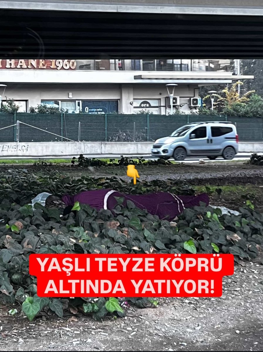 Bornova'da köprü altında yaşayan yaşlı bir teyze var. Burada kalıyor, can güvenliği yok ve hava çok soğuk. Bu şartlarda yaşam mücadelesi veriyor. Yetkililerden ve ilgili kurumlardan acil ilgi ve destek bekliyoruz