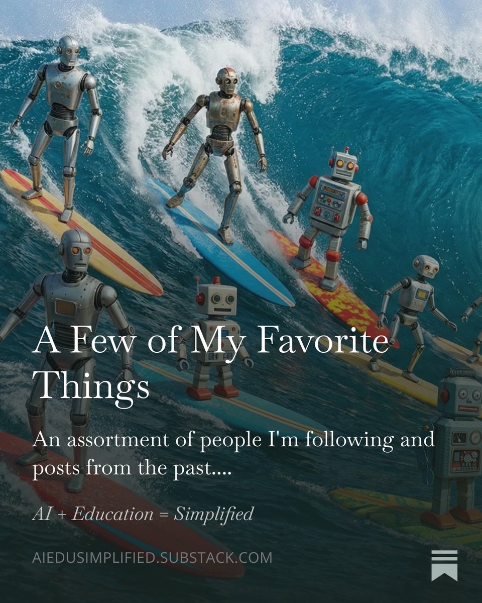 leaton01's tweet image. Sharing a listicle of folks &amp;amp; voices that I follow along with some of my favorite posts: aiedusimplified.substack.com/p/a-few-of-my-…

#HigherEd #AIEdu #AIEducation #EdTech
