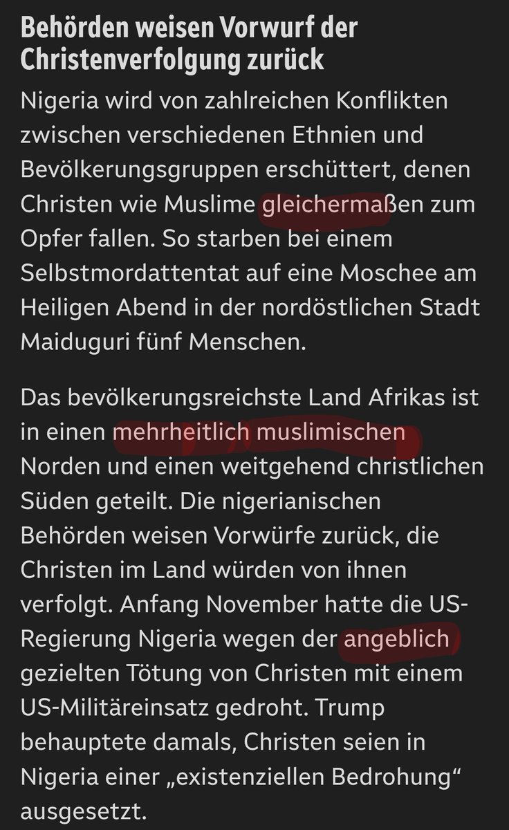moritzwindegger's tweet photo. Die Redaktionen von #ORF ⬇️ und anderen deutschsprachigen Medien schaffen es doch tatsächlich, die #Christenverfolgung zu relativieren und durch sprachliche Frames herunterzuspielen. Für wie unbedarft halten solche Leute ihre Leser eigentlich? 🤔
#Nigeria #StephaniTag https://t.co/jxGyHPu5Bw