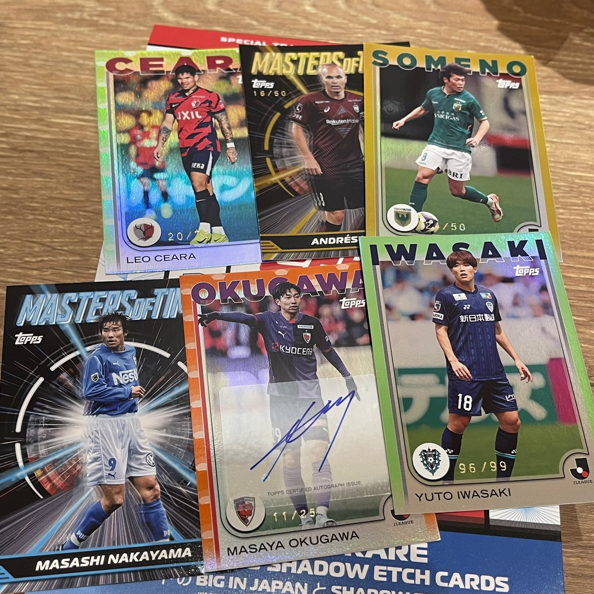 topps J2025 flagship結果は京都サンガ 奥川雅也選手25枚限定直筆