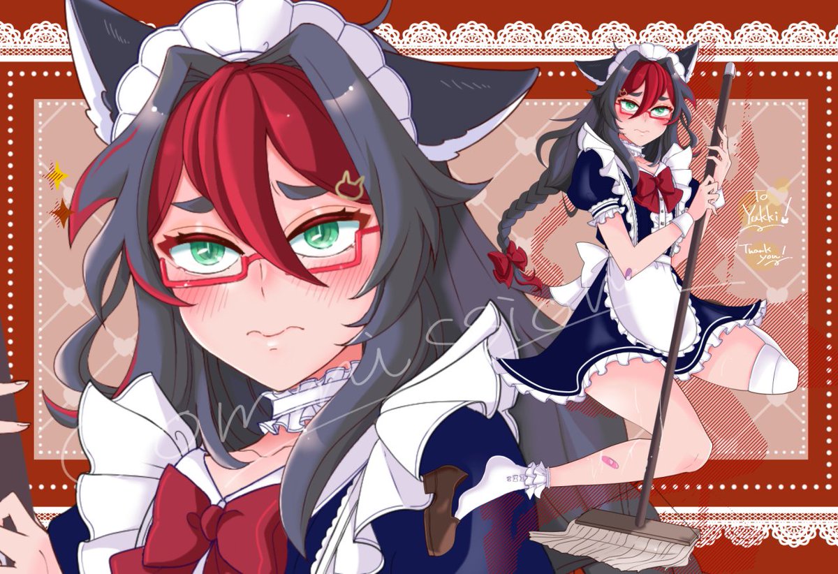 キャライラストを作成しました。猫目がかわいいキャラクターをドジっ子メイドさん姿で描かせていただきました。ありがとうございました🎀
skeb.jp/@botanyaynatod… #Skeb #commission #有償依頼