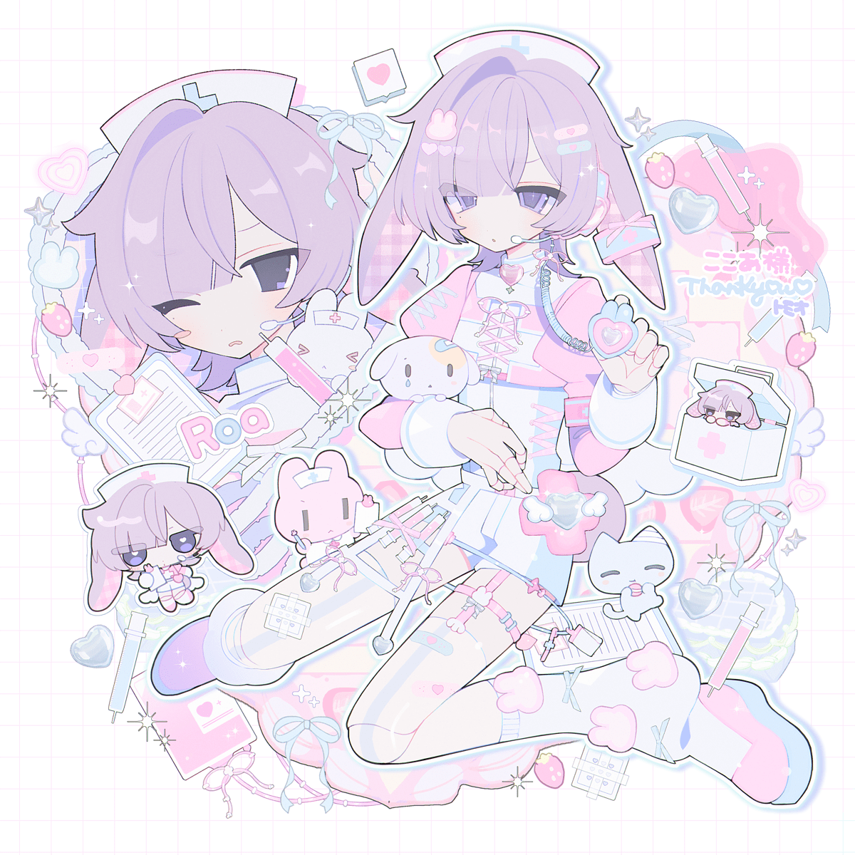 amsuimin's tweet photo. #Skeb ありがとうございました︎︎🐰🩷✧ https://t.co/tp5JafhdmG
