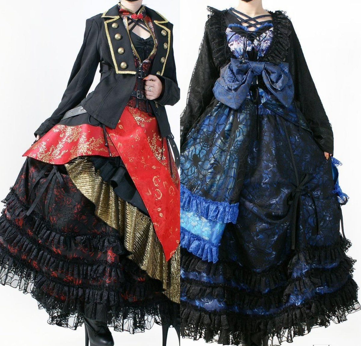 QutieFrash ワンピース　レッド　ブラック　蜘蛛メッシュ QutieFrash オススメ／ □━━━━━━━━━━━━━□ シルエット