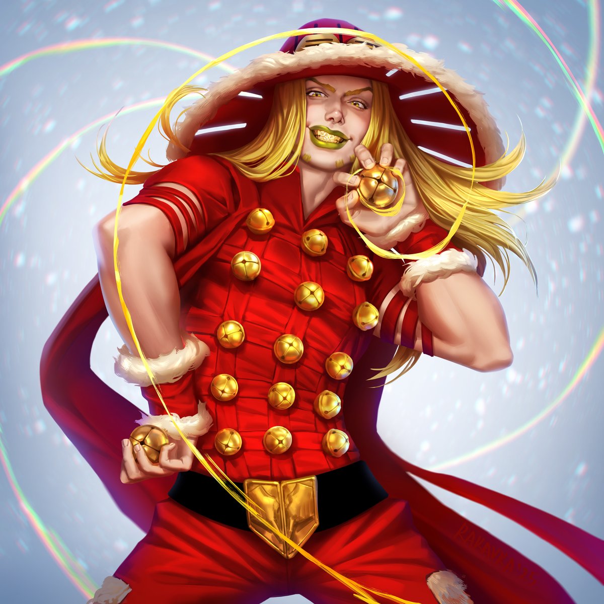 rakavka's tweet photo. Happy Holidays!☃️🎄#gyrozeppeli #JJBA https://t.co/VaoErug4sa