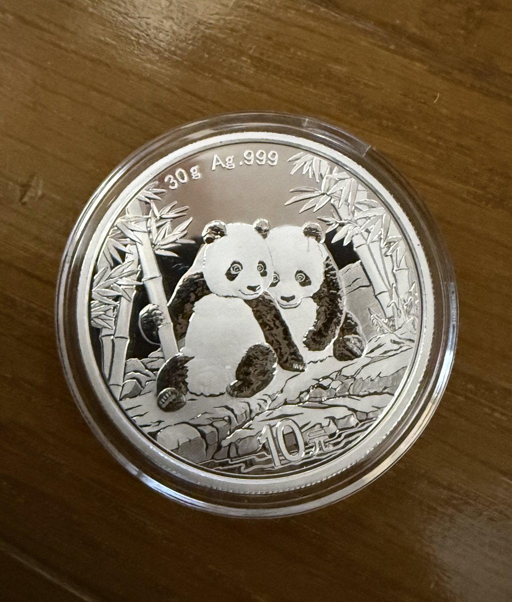 2026年パンダ銀貨が届きました🐼 今の日中関係でちゃんと届くか不安