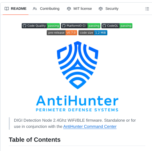 Distributed perimeter defense system for wireless network security

github.com/lukeswitz/Anti…