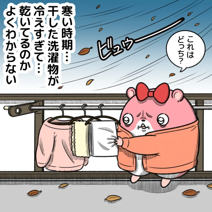 冬場の洗濯物でなりがち。 