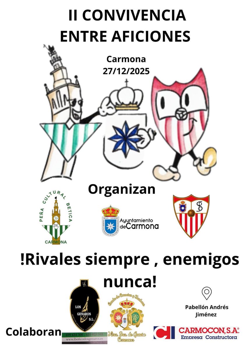 Mañana a las 13,00 por una buena causa y arbitrado por un servidor .

<a href="/GolAGolCSur/">Gol a Gol | Canal Sur</a> 
#PeñaBéticadecarmona 
#PeñaSevillistacarmona