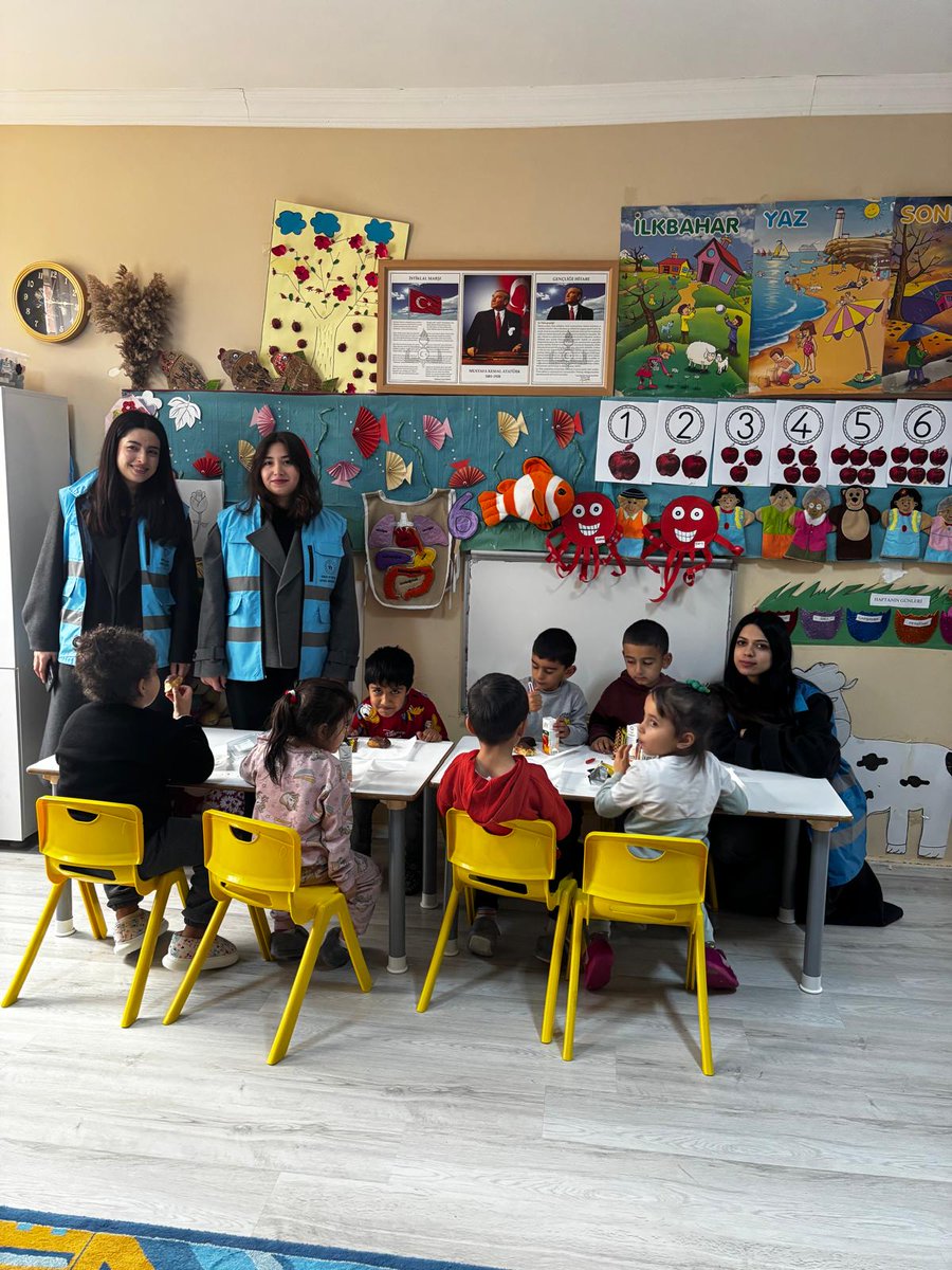 Salih Baba yurdunda kalan gönüllü öğrenciler, sosyal sorumluluk projesi kapsamında bir köy okulunun anasınıfını ziyaret etti. 
Oyuncak ve ikramlarla okula giden gençler, minik öğrencilerle oyunlar oynayarak unutulmaz bir gün yaşattı.