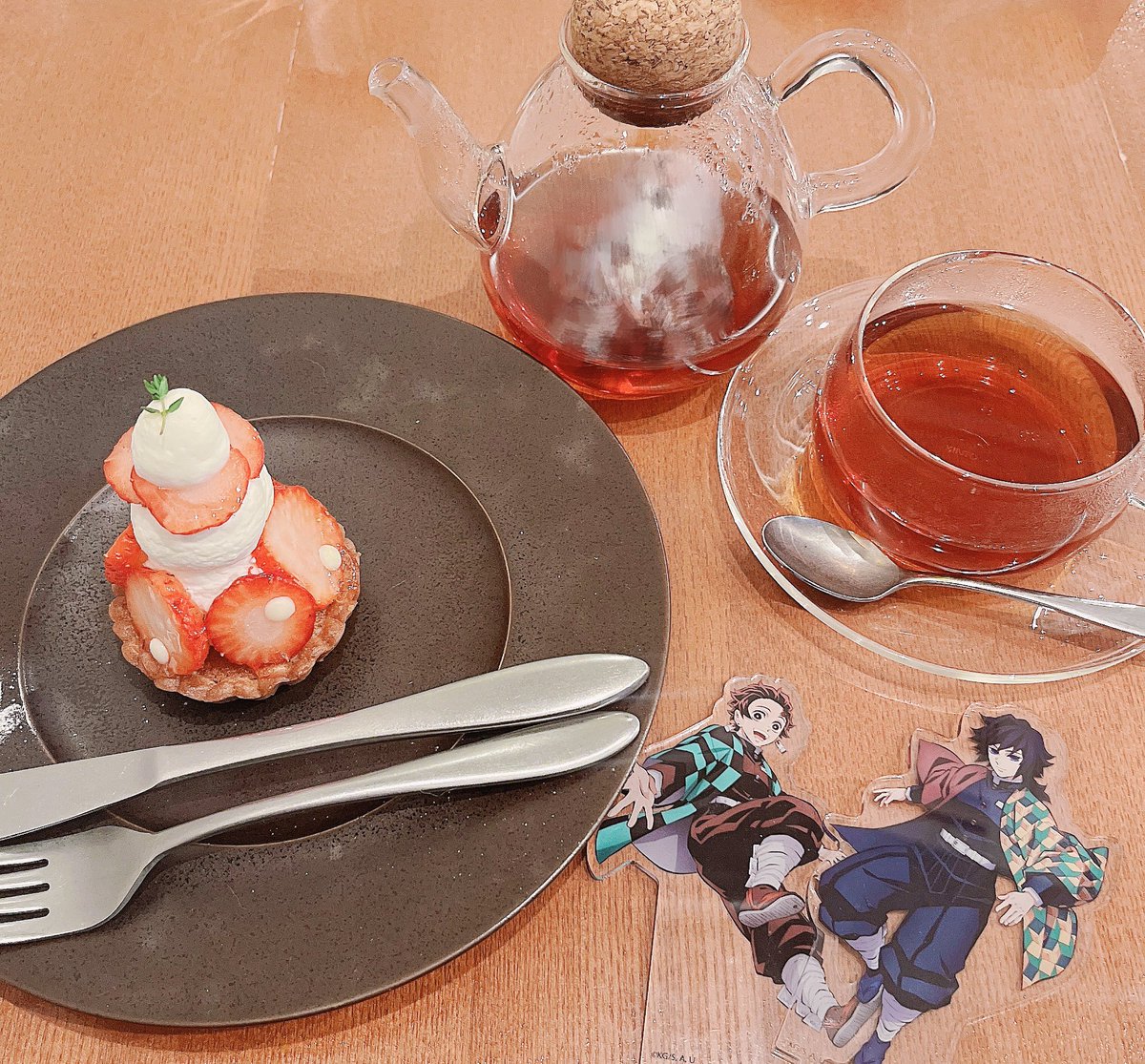 🍓♡*.ﾟ
ここの紅茶すごく美味しいんです(T_T)👍