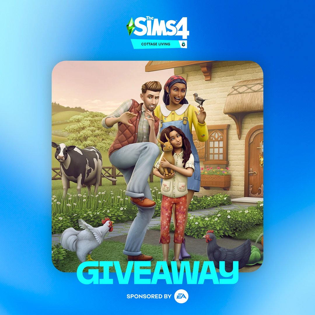strange_townie's tweet image. GIVEAWAY 🚨🐮 #SponsoredbyEA

Thanks to the EA Creator Network, I’m giving away 1 copy of The Sims™ 4 Cottage Living! 🐓💚

➡️ Follow me
➡️ Like, RT &amp;amp; comment which platform you play on (EA App, Steam, Xbox or PlayStation)

🗓️ Winner announced January 8