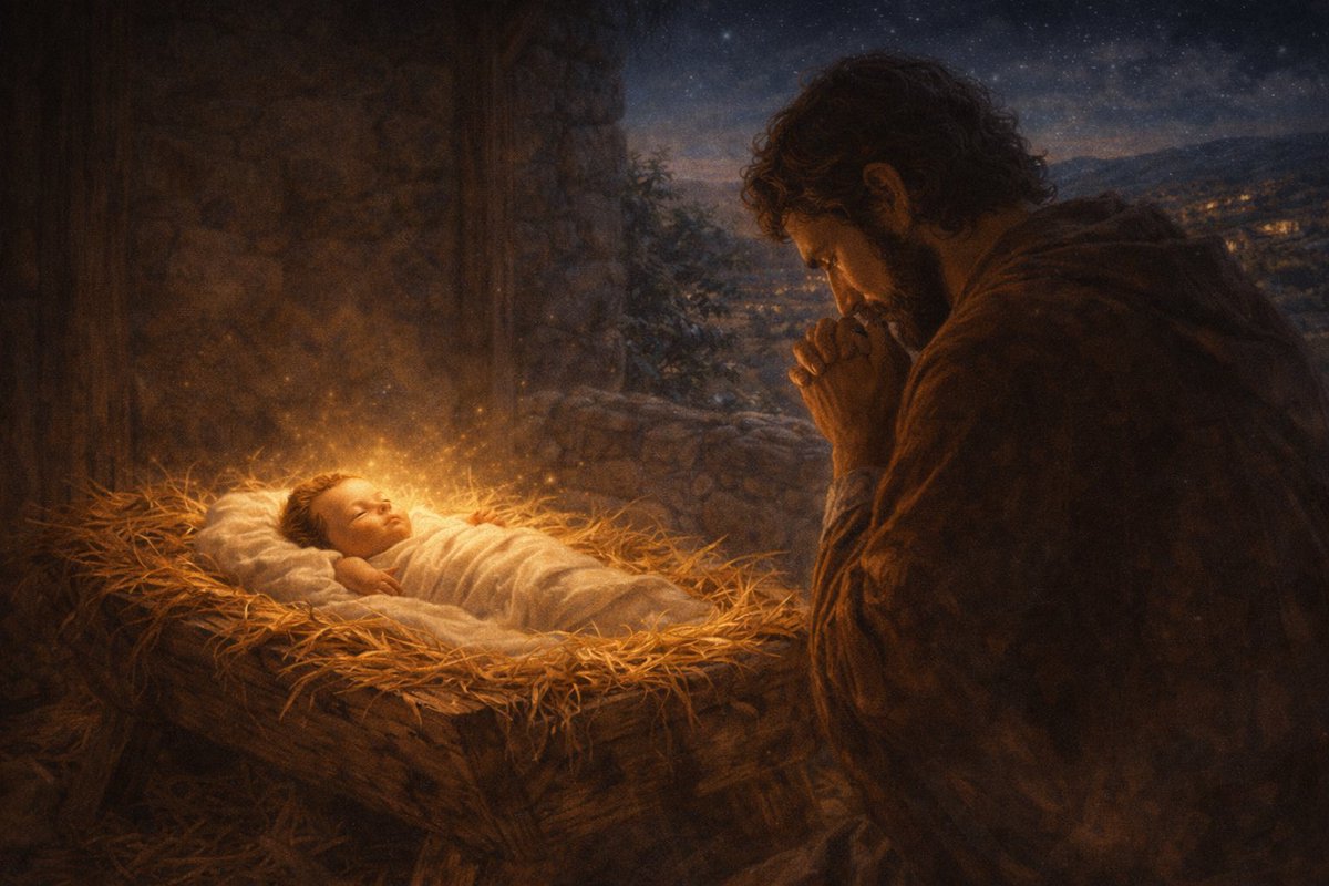 Padreramonzam's tweet image. Después del Niño en el pesebre
la vida no se detiene.
La fe se prueba,
el amor se tensa,
y el Evangelio cuesta.

San Esteban miró al cielo
cuando las piedras caían
y eligió perdonar.

Niño Jesús,
tierno y vulnerable,
enséñanos a amar cuando duele,
a confiar cuando todo oscurece
y…