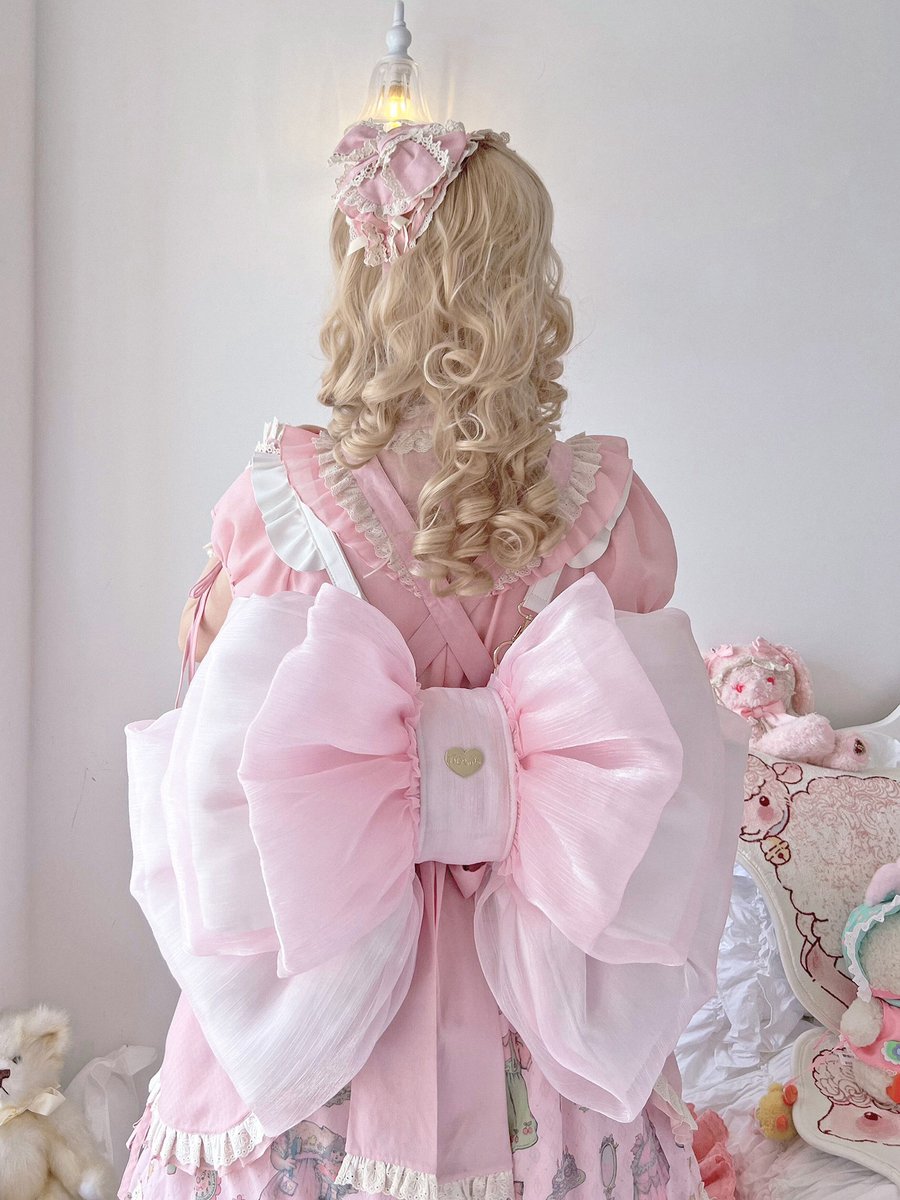 エペティス リボン バッグ オーガンジー ピンク ✨即納入荷✨ リボンウエストバッグ オーガンジーver.【BOGUTA