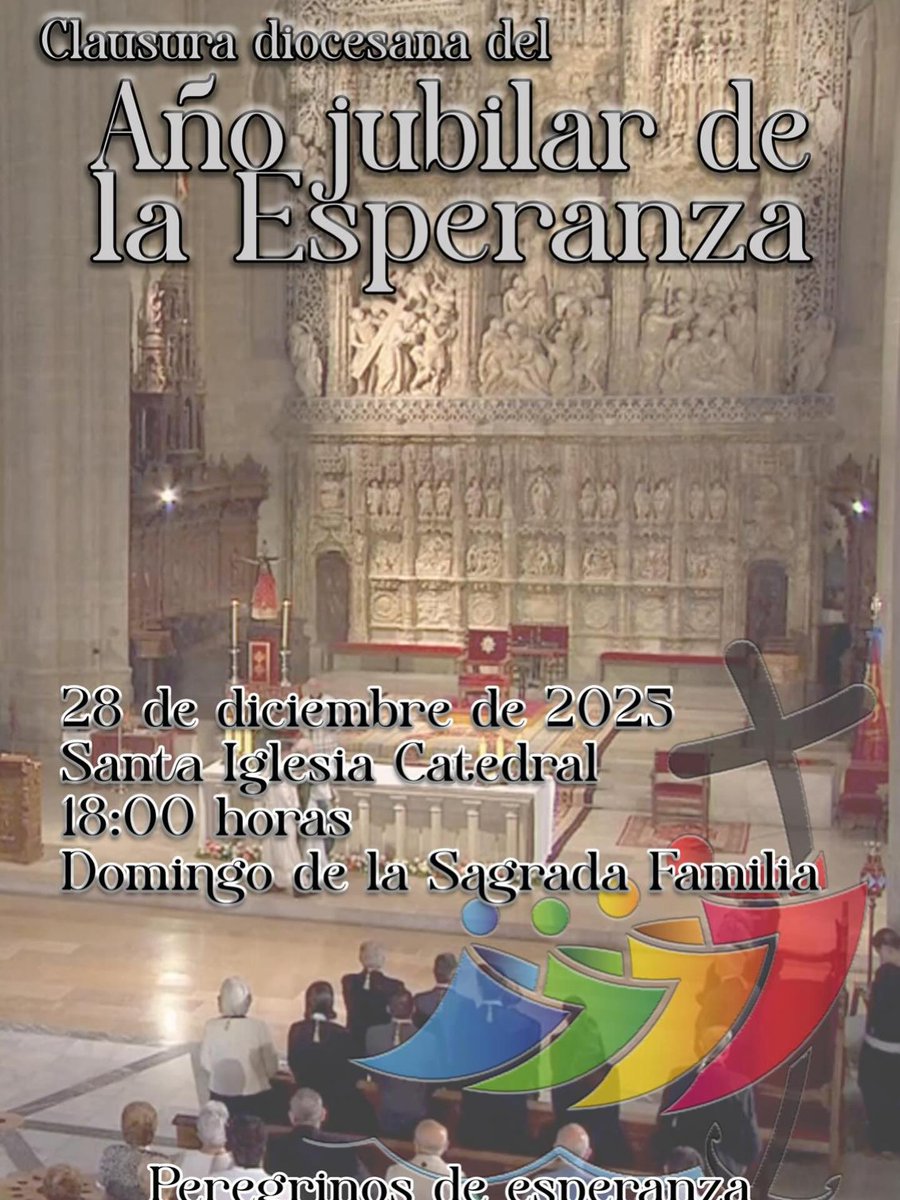 Este domingo 28 de diciembre a las 18:00 h. en la catedral de Huesca celebraremos la clausura diocesana del Año Jubilar de la Esperanza con una eucaristía presidida por nuestro obispo, el padre Pedro Aguado Cuesta.
