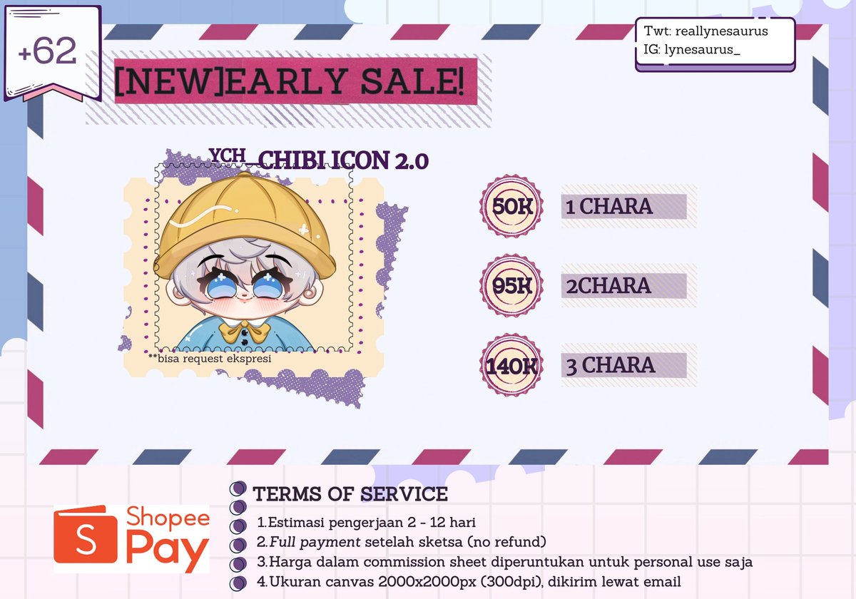 reallynesaurus's tweet image. 🎆 CMS•NEW YEAR SALE 🎆
🐥 Local (🇮🇩) only 

Dalam rangka merayakan pergantian tahun, aku memberikan harga spesial untuk jasa komisiku! Harga spesial ini berlaku mulai hari ini sampai 10 Januari 2026 🫶🏻

📝: Pls mention after DM 🫰

 #zonajajan #commission