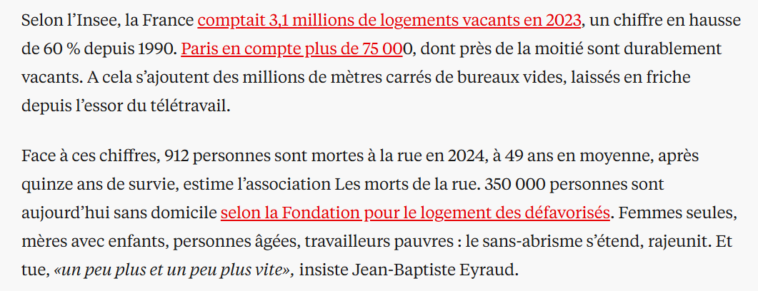 meringueuse's tweet photo. c'est tellement honteux qu'on ne saisisse pas les logements vides!!!! osef du droit de propriété quand des gens meurent de froid et de désespoir dans la rue https://t.co/klMx3H7Tx2