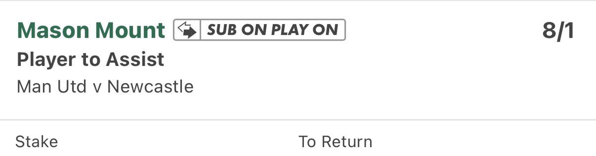 1u

No fernandes or mbuemo, so should be on corners and free kicks.