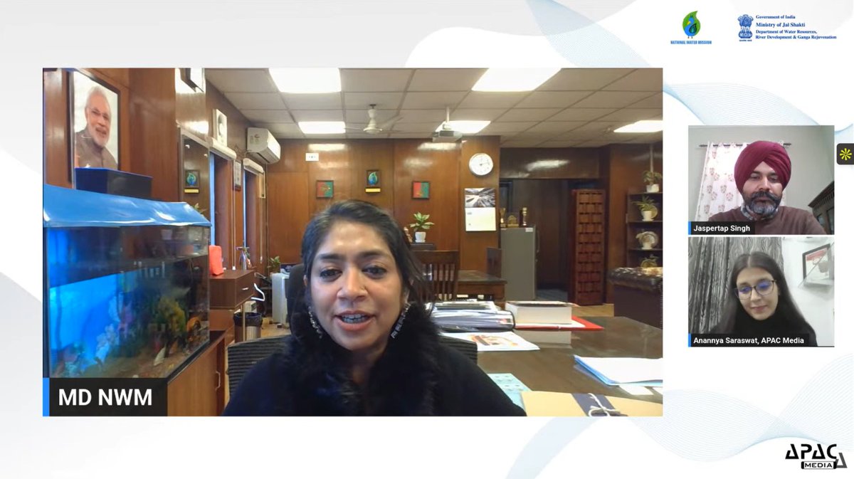 Apacnewsnetwork's tweet photo. โIndia faces severe groundwater scarcity, calling for new farming methods. Innovative methods like hydroponics can boost water efficiency. We need more agripreneurs to drive agricommerce,โ emphasised Ms Archana Varma, Mission Director @nwmgoi , at 64th #WaterTalk https://t.co/3suJSCICvj