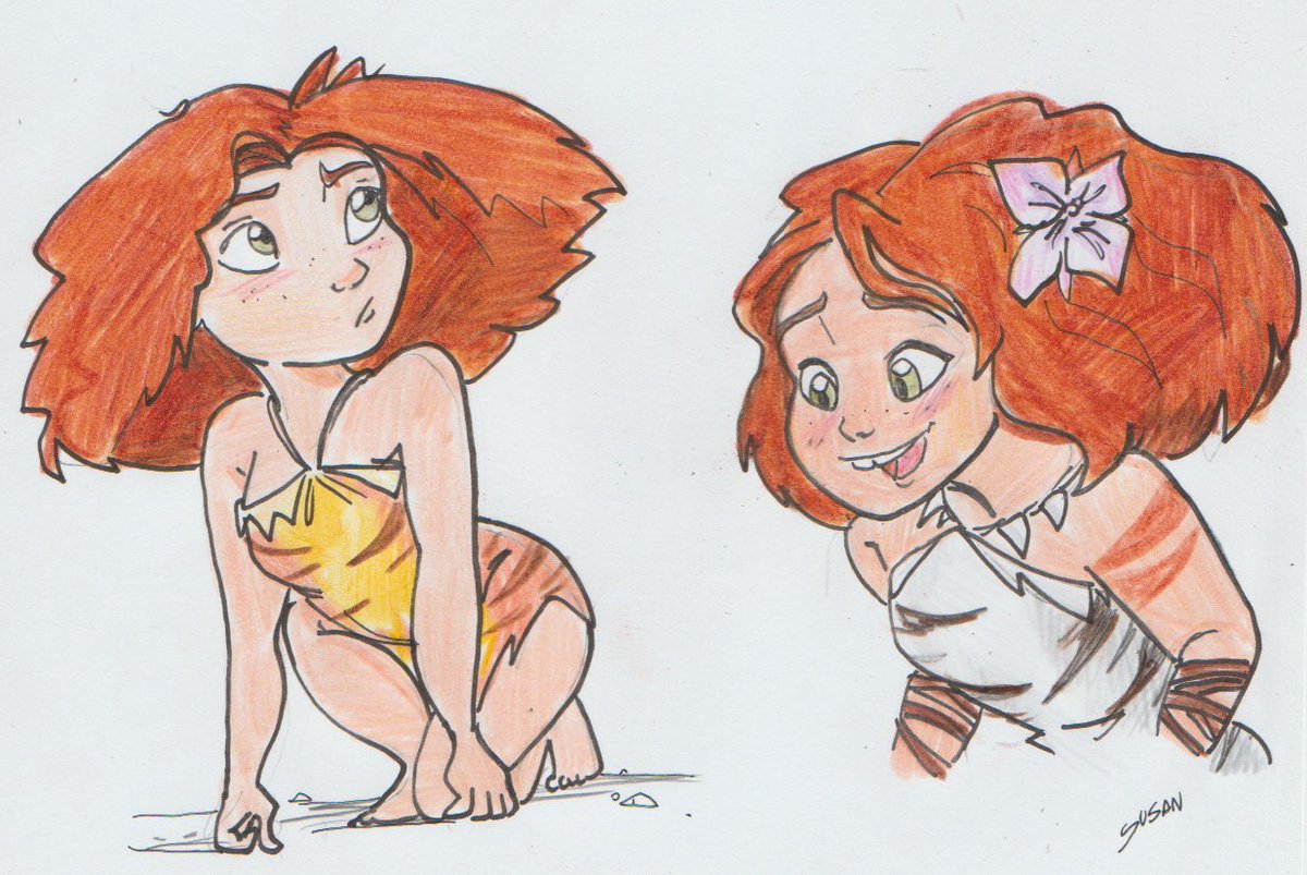 I made a new drawing of Eep from The Croods (the other two drawings of Eep  are old) #croods #croodsfanart #Eepcroods, image size:1200x803