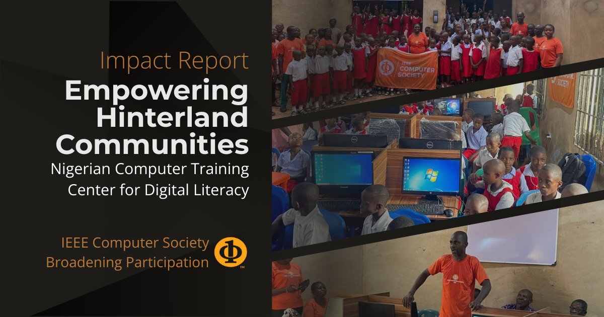 ComputerSociety's tweet image. #IEEECS Broadening Participation program helped launched a solar-powered computer training center in Umueze, giving students&amp;amp;teachers their first ICT experience, helping close the #DigitalDivide!
Tech == Opportunity.
#DigitalInclusion #TechForGood #IEEE
🔗 bit.ly/48Veqvb