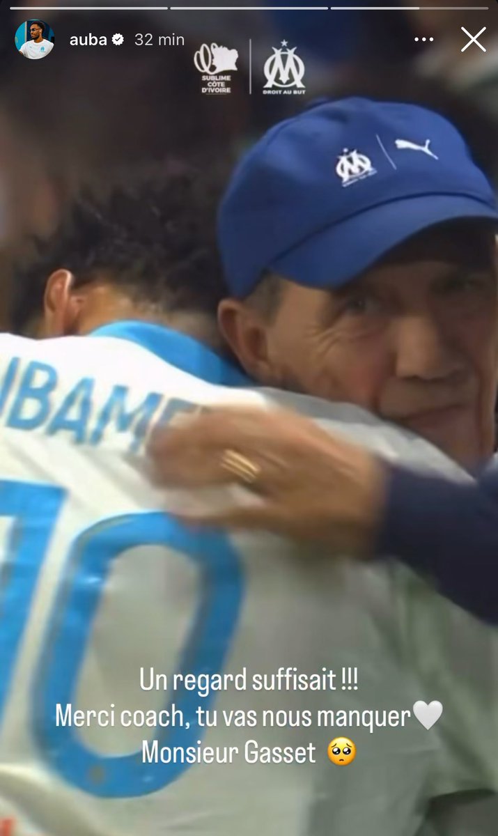 _BeFootball's tweet photo. 🚨 Aubameyang 🇬🇦 : « 𝗨𝗡 𝗥𝗘𝗚𝗔𝗥𝗗 𝗦𝗨𝗙𝗙𝗜𝗦𝗔𝗜𝗧. 𝗠𝗘𝗥𝗖𝗜 𝗖𝗢𝗔𝗖𝗛 𝗧𝗨 𝗩𝗔𝗦 𝗡𝗢𝗨𝗦 𝗠𝗔𝗡𝗤𝗨𝗘𝗥 🤍. Monsieur Gasset. » https://t.co/vQignmmcGc