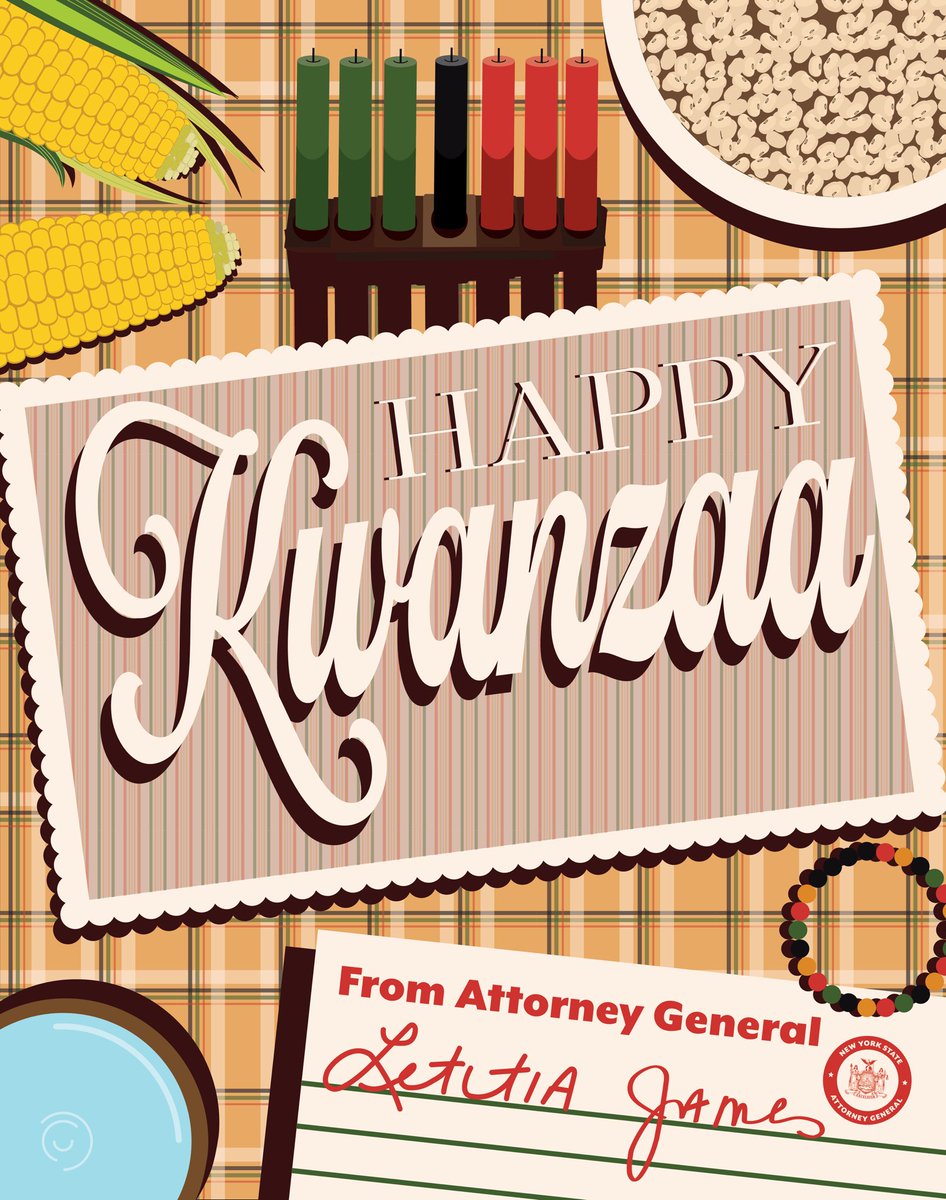 Today marks the first day of Kwanzaa, a time when we honor the rich history and valued traditions of African Americans.

Wishing all who celebrate a Happy Kwanzaa surrounded by community and loved ones.