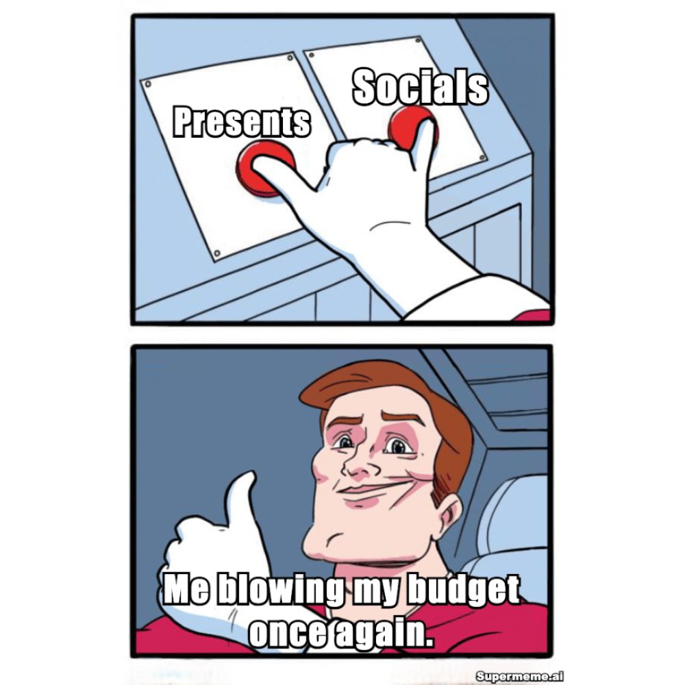 Don't be a scrooge 😇 Merry Christmas everyone 

#FunnyMoneyFridays #FinanceMemes