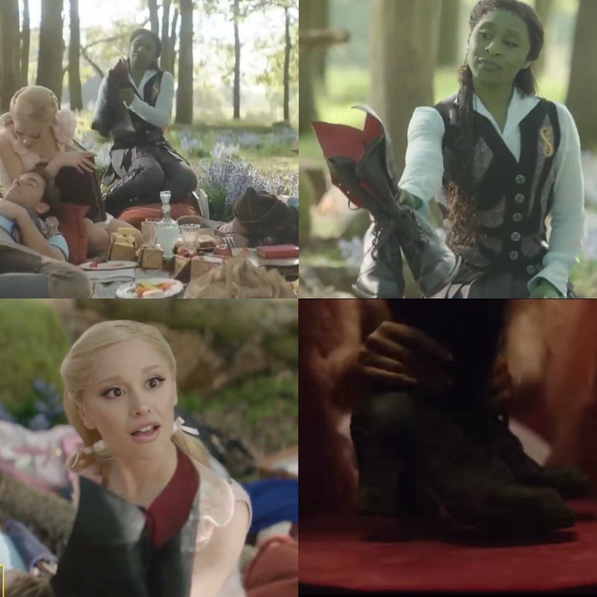 elphaba giving glinda her boots which are now kept in glinda’s closet :’)