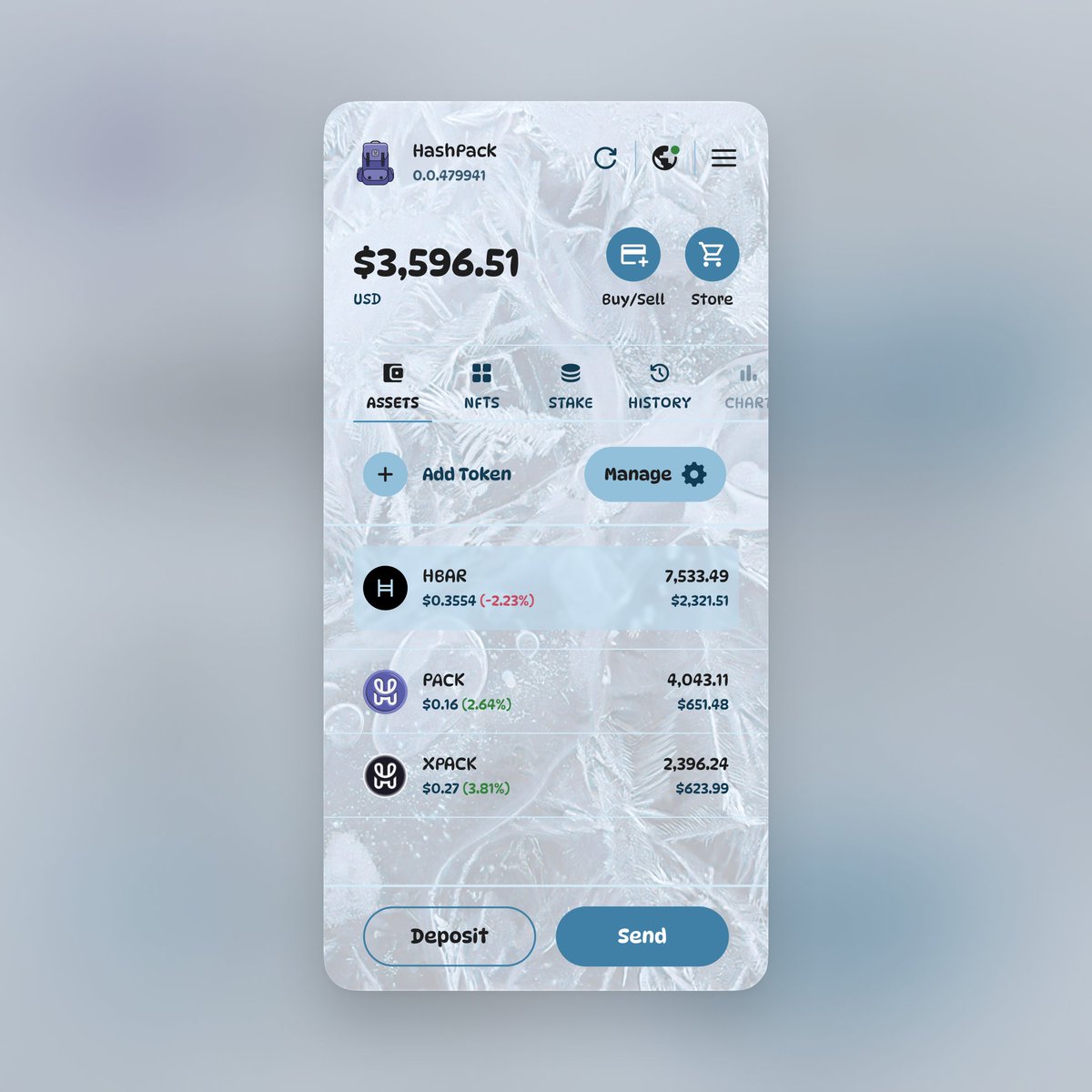 hashpack's tweet image. ’Tis the season to deck out your app ❄️

We dropped a winter-frost HashPack theme inspired by icy blues &amp;amp; holiday cheer - and yes, it’s free!

Grab it in your HashStore before Jan 5, 7PM ET.

Happy holidays everyone. We hope you guys had a wonderful Christmas!