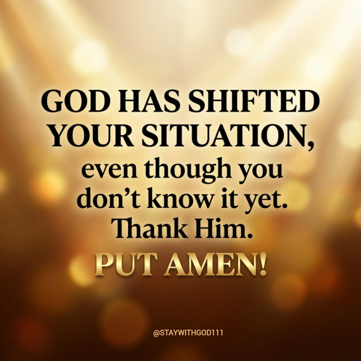 Stay with God tweet media
