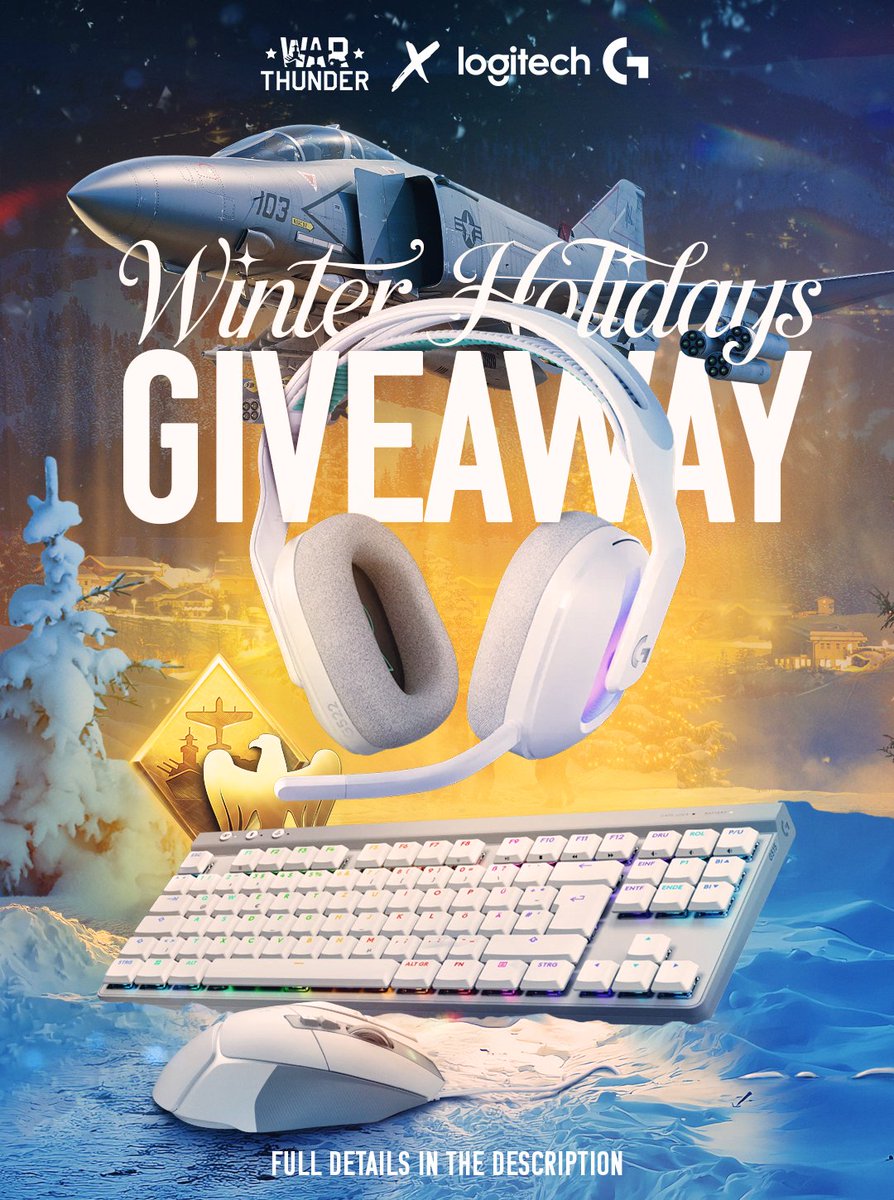 WarThunder's tweet photo. 🎁 War Thunder is teaming up with @LogitechGFrance for a new giveaway! Join for a chance to get gaming gear, premium packs and golden eagles!
👉 https://t.co/nuFmFgzGC2

#WarThunder #Logitech #Gaming #Giveaway https://t.co/nxGDVPMSbD