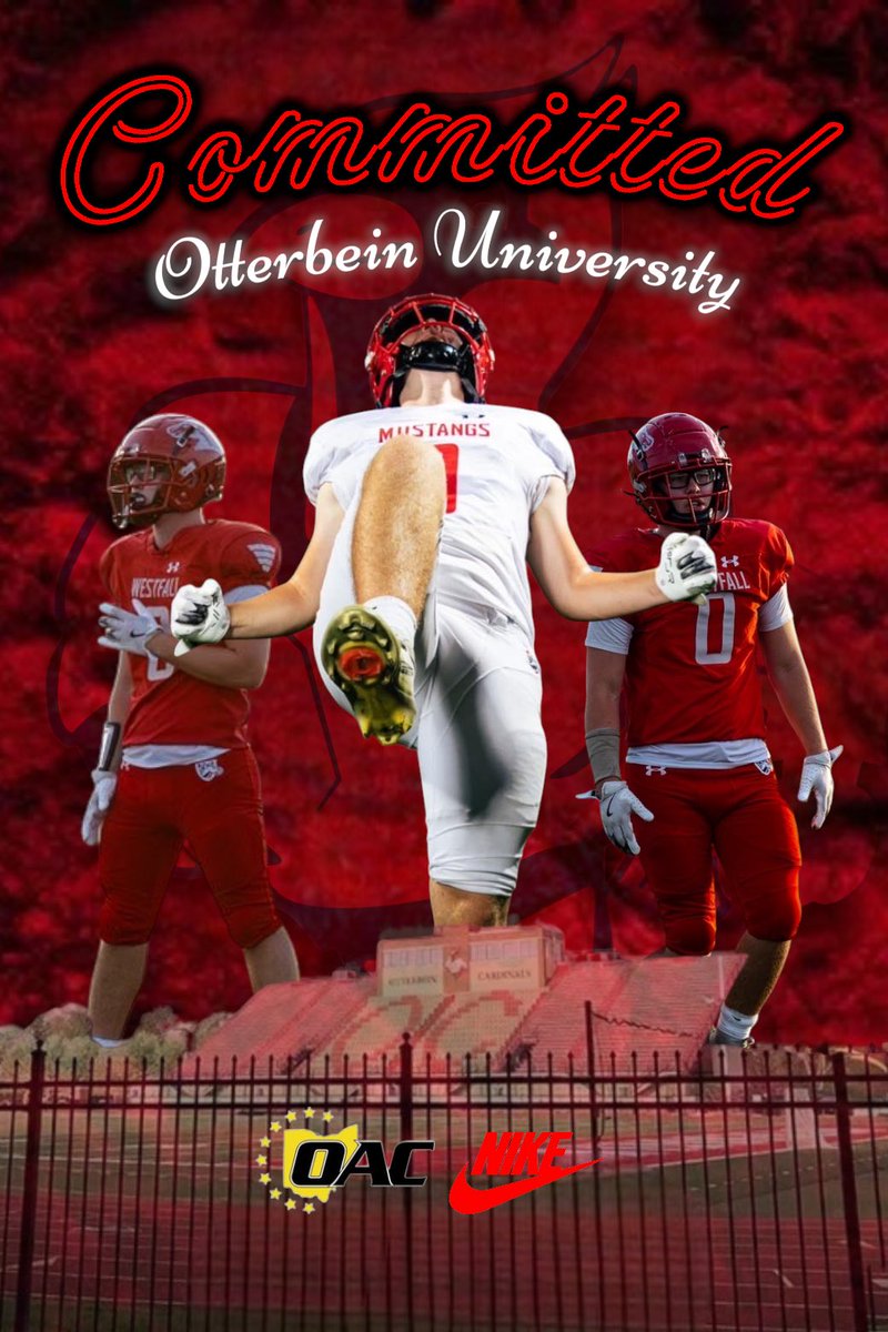 After a lot of thoughts and prayer with my family I have officially decided to Commit to Otterbein University! Go Cards! <a href="/CoachMarquis/">Dave Marquis</a> <a href="/CoachHines_13/">Coach Hines</a> <a href="/CoachCAdams_/">Clayton</a> <a href="/CoachKidwell/">Brody Kidwell</a> <a href="/WestfallFB/">Westfall Mustangs Football</a> <a href="/MrCoachStepp5/">Logan Stepp</a> <a href="/Westfall_Hoops/">Westfall Basketball</a> <a href="/SOSAOhio/">Southern Ohio Sports Authority</a> <a href="/OhiosElite1/">Ohio’s Elite</a> <a href="/Ott_Football/">Otterbein University Football</a> <a href="/TopPreps/">247 College Sports News Recruiting Top Preps on X</a> <a href="/recruit__X/">Recruit X</a>