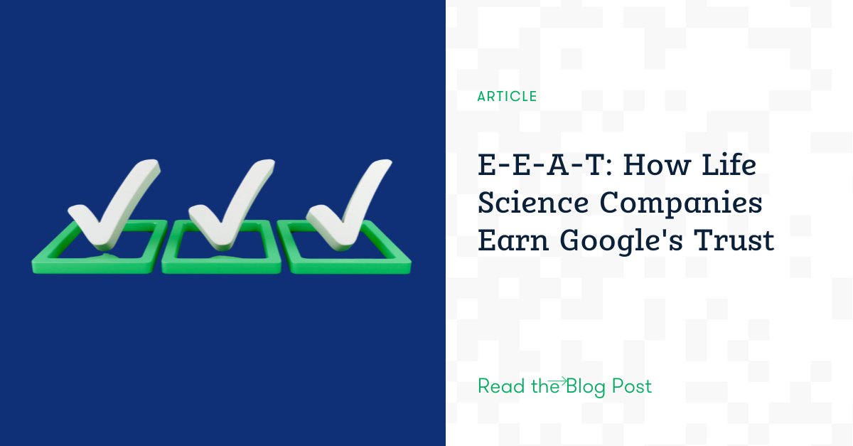 Google judges life science content like a peer reviewer: it wants proof of credibility. Show experience, cite credible sources, feature expert authors, and keep content updated. When your digital presence reflects scientific rigor, visibility follows: hubs.la/Q03VX5QF0 #SEO