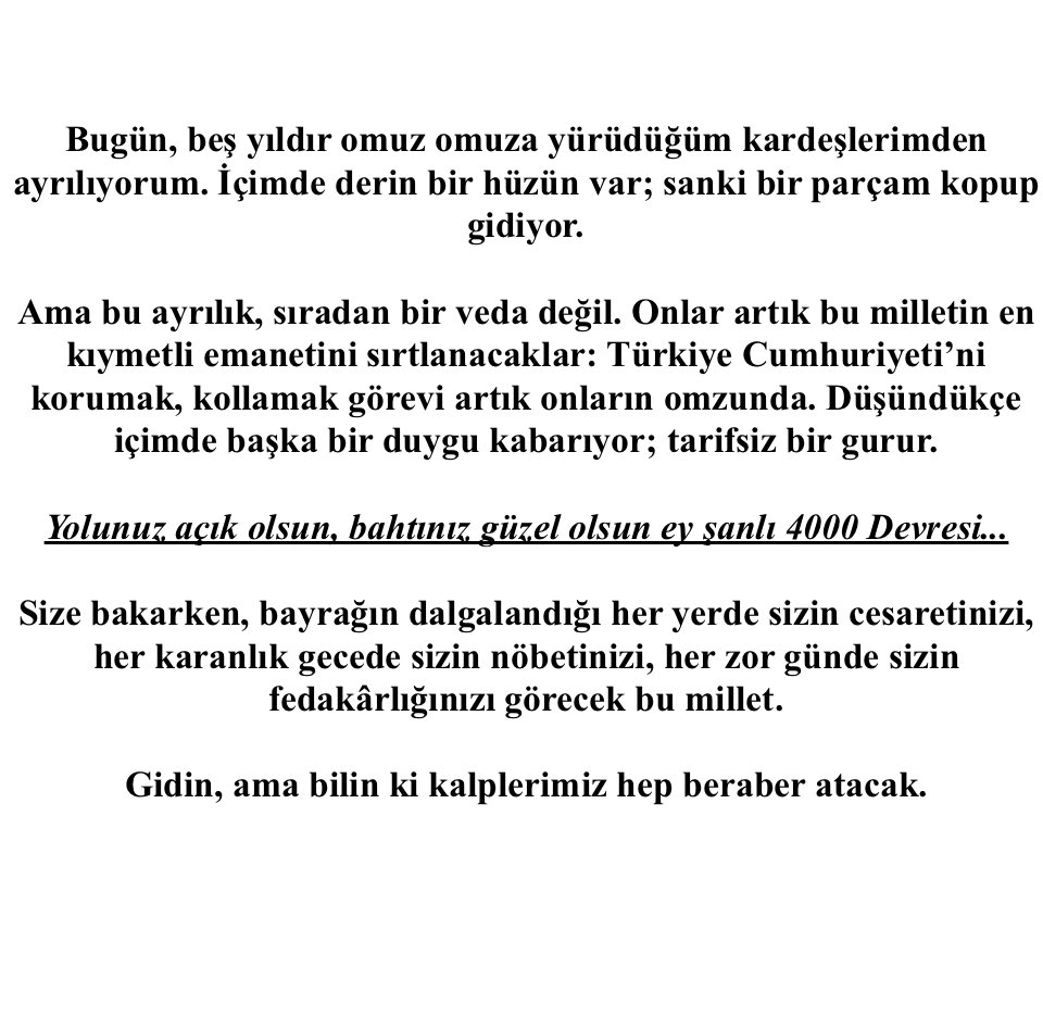 brknblt's tweet photo. Yolunuz açık olsun, bahtınız güzel olsun ey şanlı 4000 Devresi... https://t.co/mpVqZi8Tmp