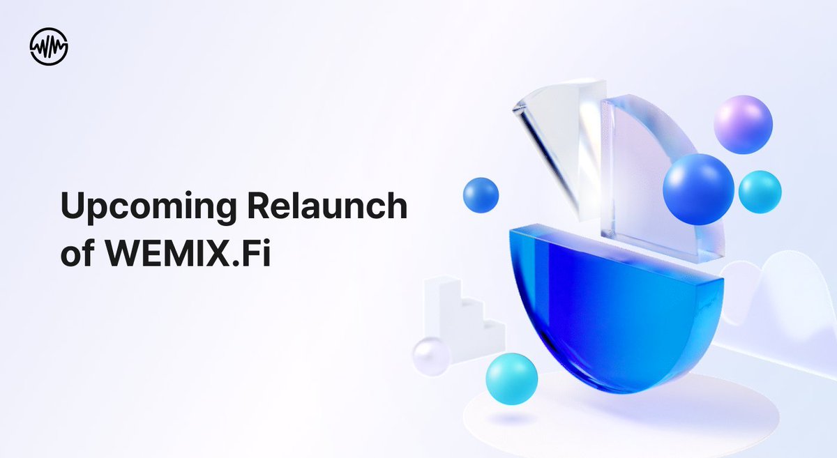 CryptocalendarX's tweet image. 🌐 WEMIX.Fi Relaunch on December 31, 2025 — a renewed platform for a smoother, more efficient on-chain experience within WEMIX3.0. Features Swap, V3 Liquidity Pools, and Liquid Staking.

Details: cryptocalendar.ai/events/wemix-n…

@WemixNetwork #WEMIX #DeFi #WEMIXFi #Crypto