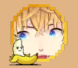 FabtonVT's tweet image. looking at my discord pic with the free deco they gave with the year recap is so funny, makes my vtube model look like its staring down a banana like it owes it some money.